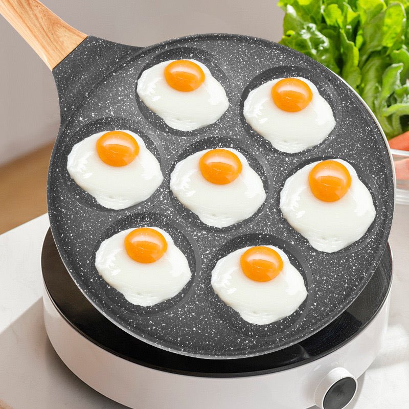 KITCHEN PAN 4 COMPARTMENTS COOKWARE COOKING OMELET NON-STICK EGG PANCAKE  STEAK