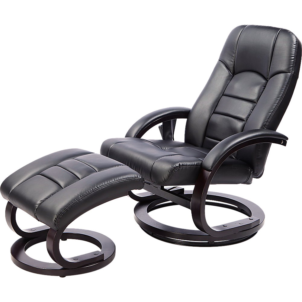 Massage recliner with online ottoman