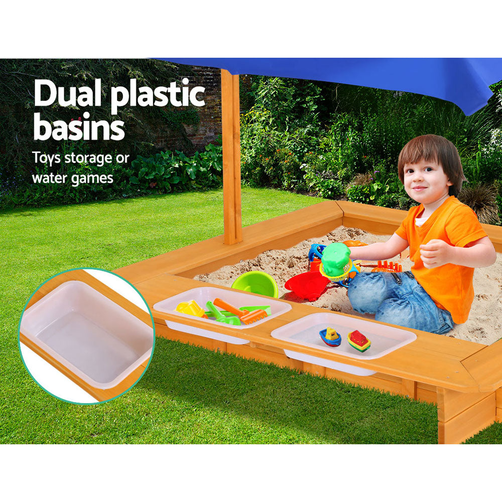 Keezi Outdoor Canopy Sand Pit