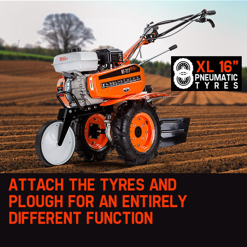 PLANTCRAFT 7.0HP Cultivator Tiller Plough Self-Propelled Rotary Rototiller