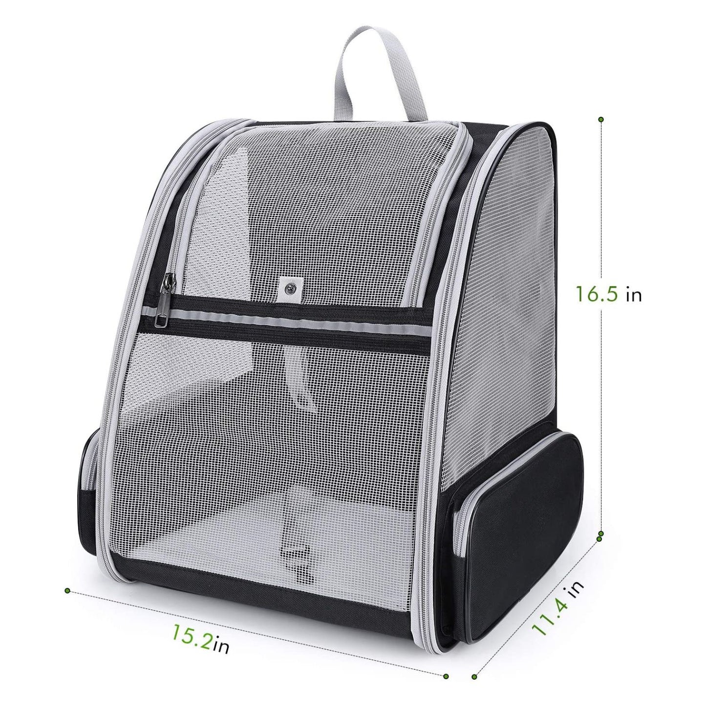 Floofi Pet Backpack -Model 1 (Black) FI-BP-100-FCQ