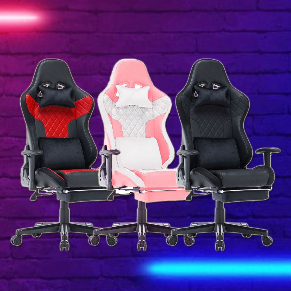 Wayfair pink deals gaming chair