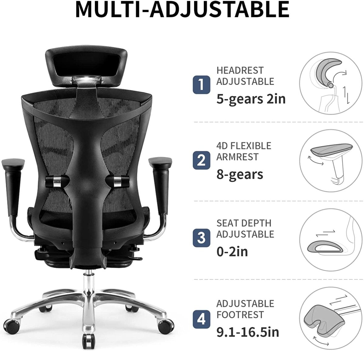 Duramont ergonomic adjustable discount office