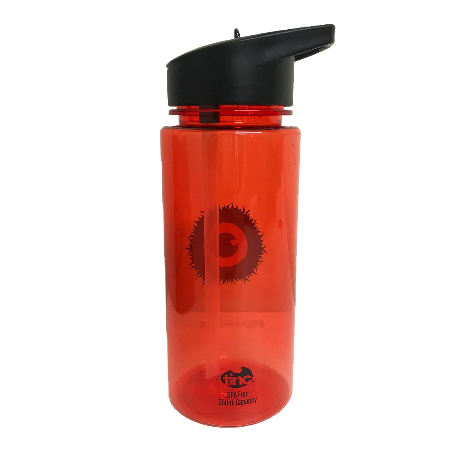 Black Flip Straw Water Bottle