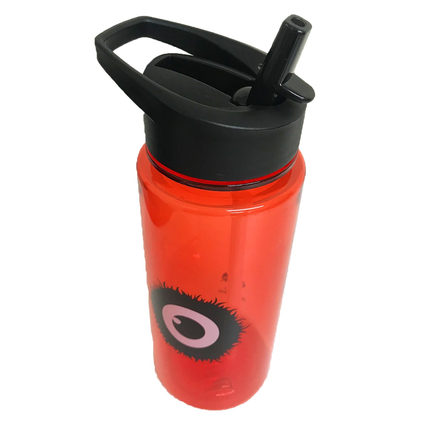 Black Flip Straw Water Bottle