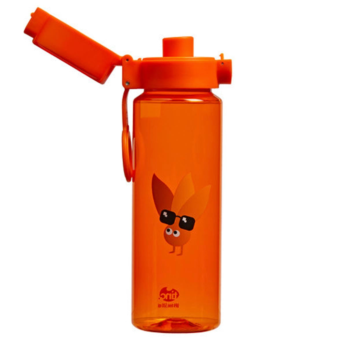 Orange Leak Proof Flip and Clip Water Bottle