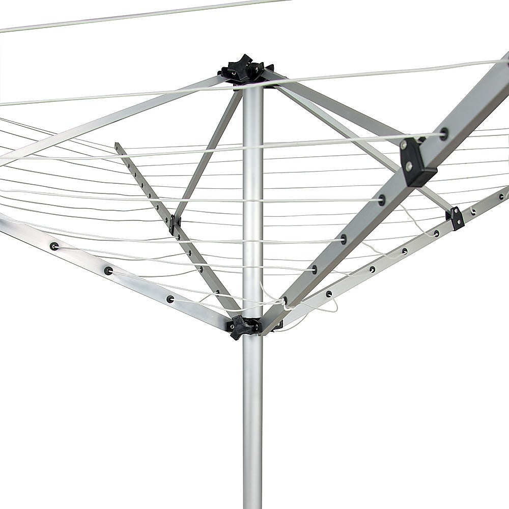 4 Arm Rotary Airer Outdoor Washing Line Clothes Dryer 50m Length