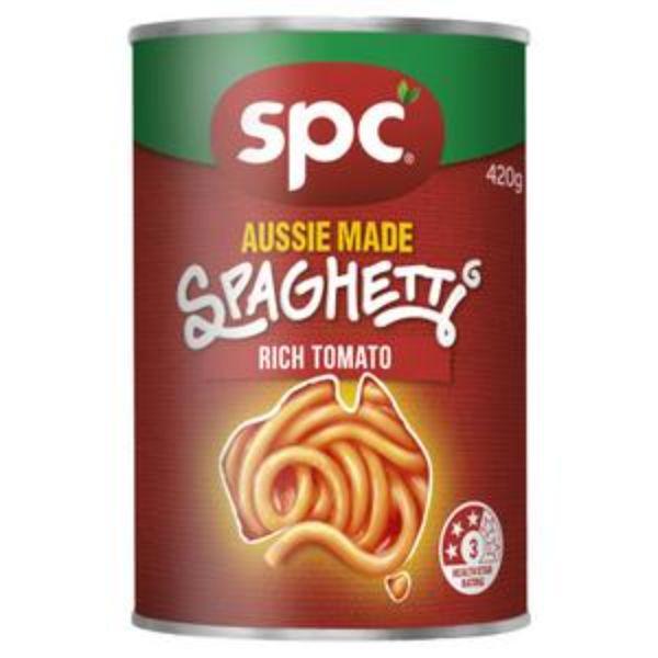 12 X Spc Spaghetti In Rich Tomato Sauce 420G