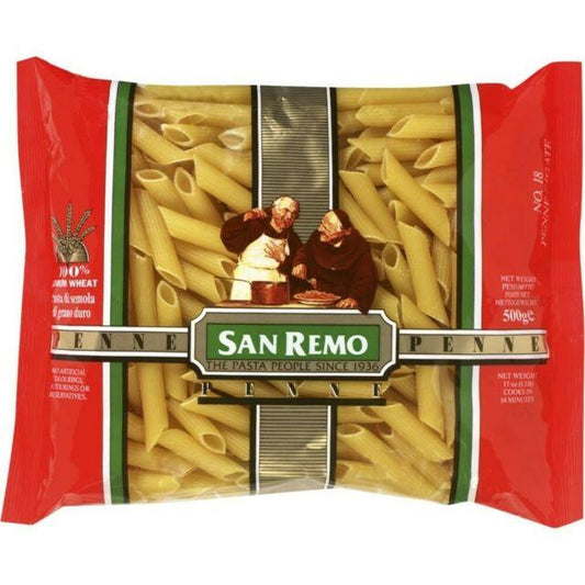 40kg Pasta Penne San Remo 5Kg x 8