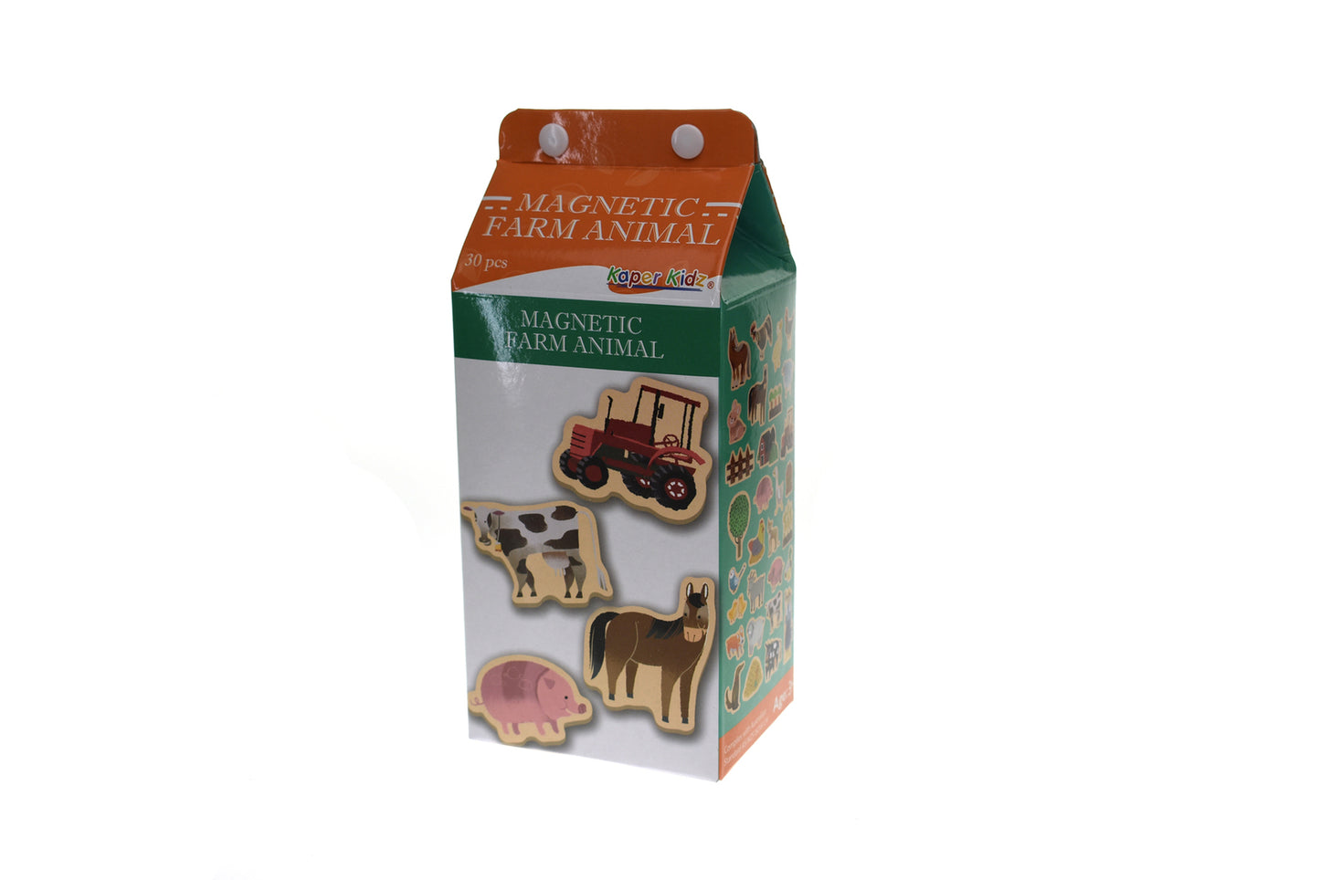 MILK CARTON MAGNETIC FARM ANIMAL