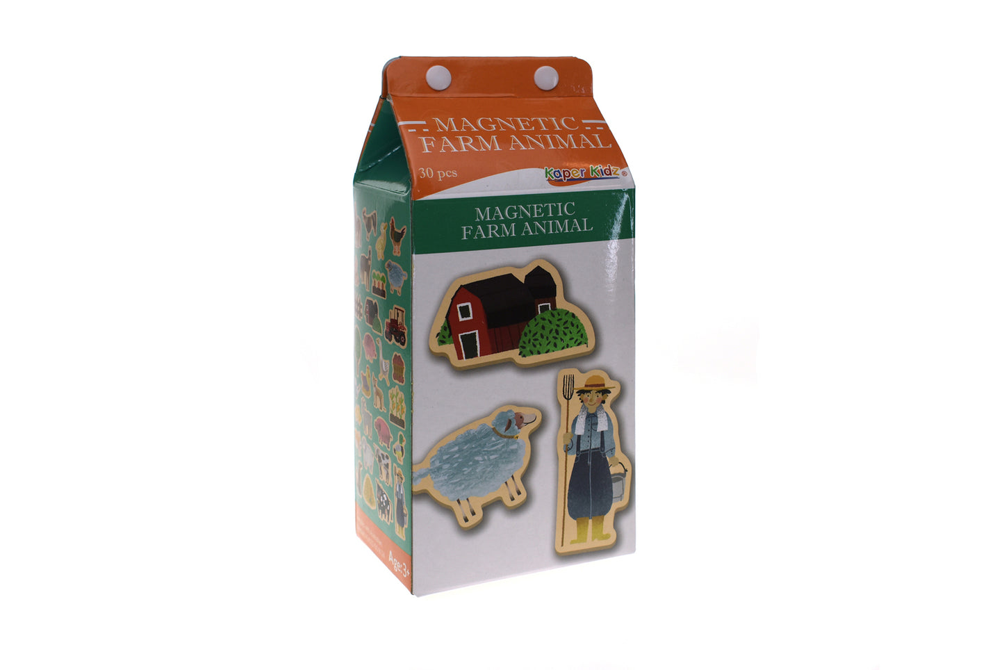 MILK CARTON MAGNETIC FARM ANIMAL